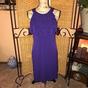 Enfocus Studio Purple Ruffle Dress
